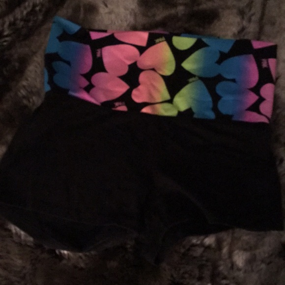 PINK Victoria's Secret Pants - Victoria secret roll down yoga shorts PINK Victoria's Secret Pants - Victoria secret roll down yoga shorts